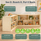 Mobile 24" H 2-Shelf Fold-and-Lock Storage Unit, view 4