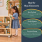 Mobile 36" H 3-Shelf Classroom Storage Unit - Assembled, view 5