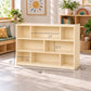 Mobile 36" H 3-Shelf Classroom Storage Unit - Assembled, view 2