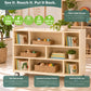Mobile 36" H 3-Shelf Classroom Storage Unit - Assembled, view 3