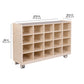 Mobile 20-Cubby Storage Unit, Assembled, view 2