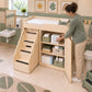 Toddler Changing Table with Stairs – Assembled