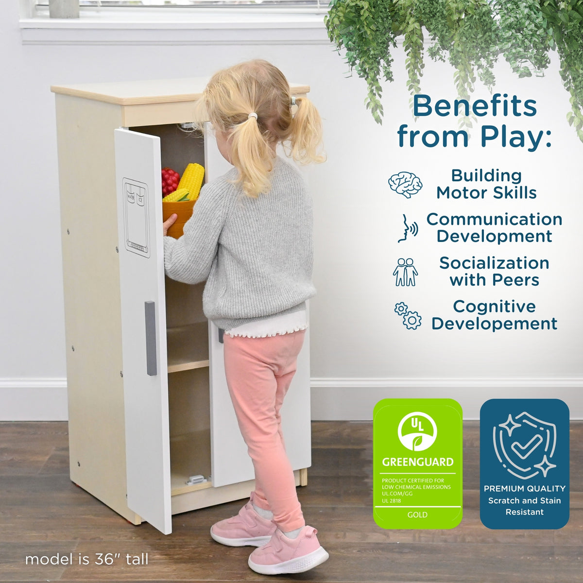 Play Kitchen Refrigerator – Ready to Assemble