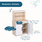White Wooden Play Kitchen Hutch, view 9