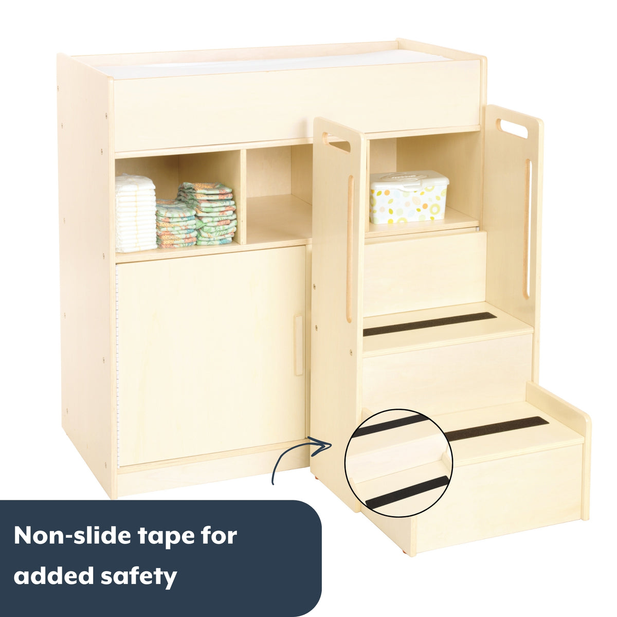 Toddler Step Stool Tower with Hand-Hold Handles, view 3