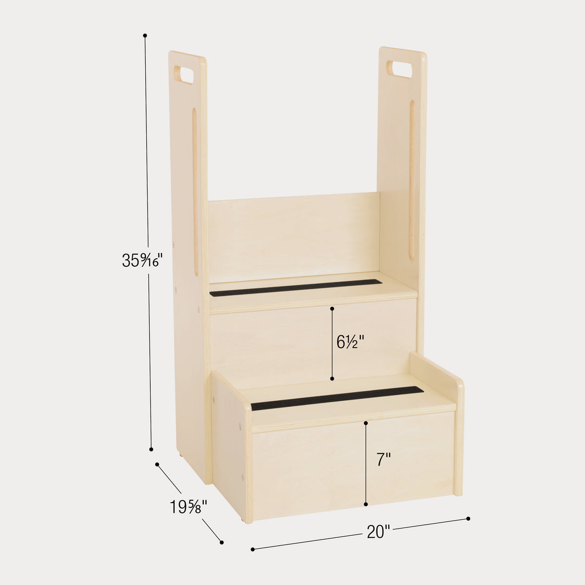 Toddler Step Stool Tower with Hand-Hold Handles, view 2