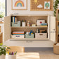 Locking Wall-Mounted Classroom Storage Cabinet, view 2
