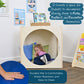 Birch Plywood Reading Cube Nook with Mat, view 5