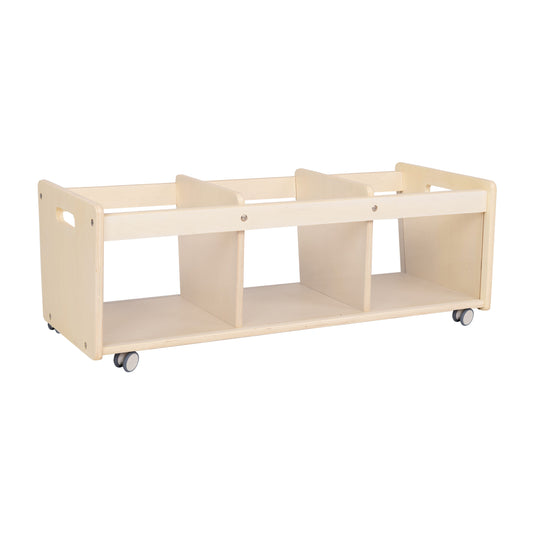 Mobile 12" H Toddler Storage Center with Clear Bins - RTA