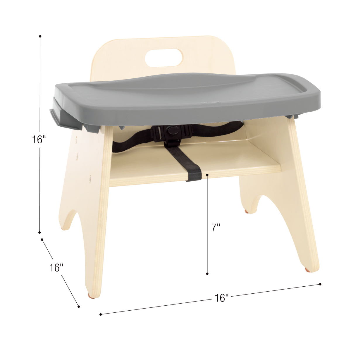 Low Toddler Feeding Chair with Attached Tray, view 2