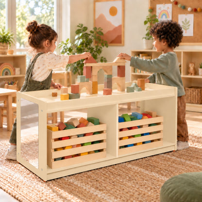 Mobile 18" H Toddler Storage Center with Mirror