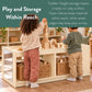 Mobile 18" H Toddler Storage Center with Mirror, view 3