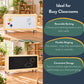 Mobile 24" H 2-Shelf Storage with Chalkboard and Whiteboard, view 4