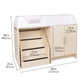 Infant Changing Table with Stairs and Storage Cabinets, view 2