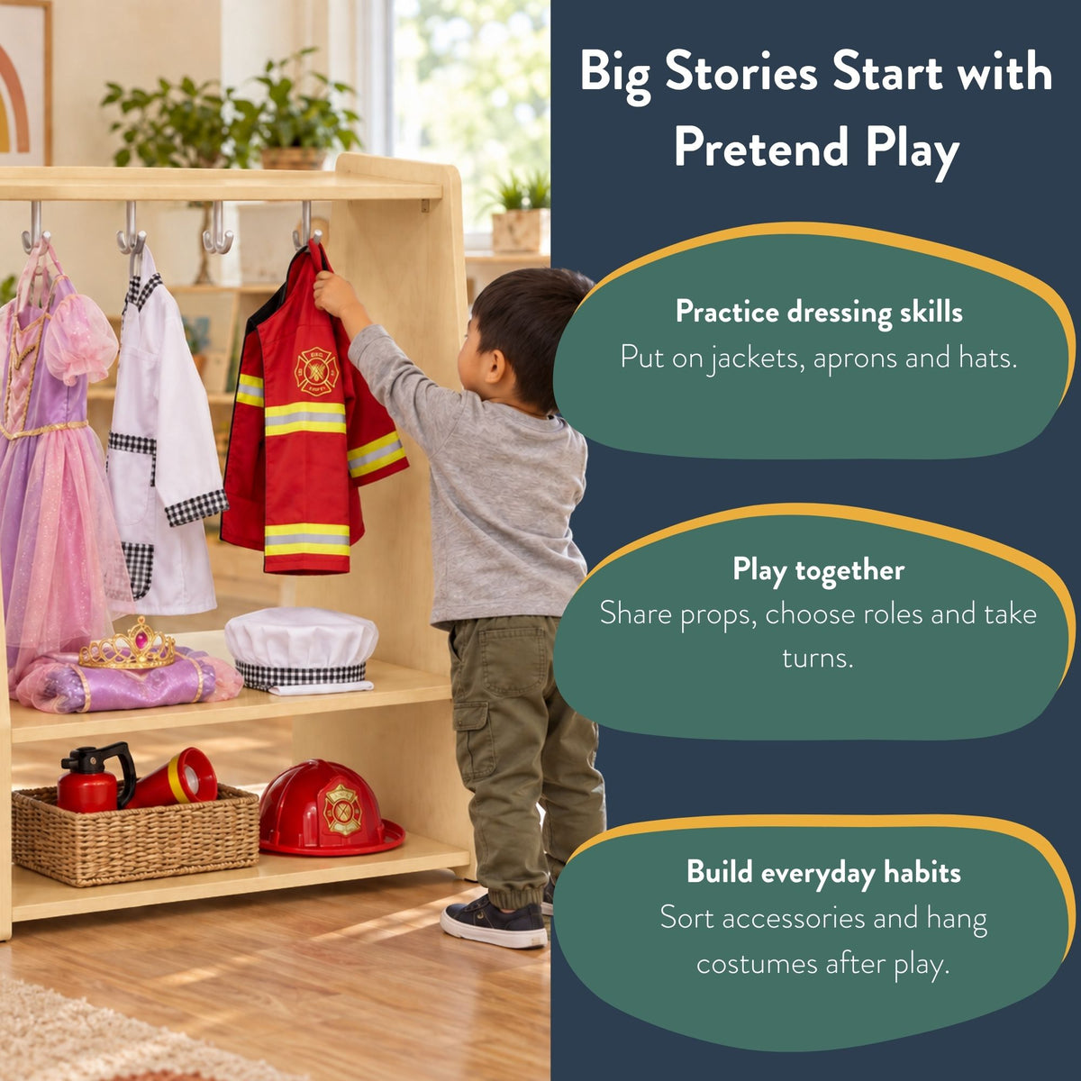 Toddler Dress-Up Storage Unit – Ready to Assemble, view 4