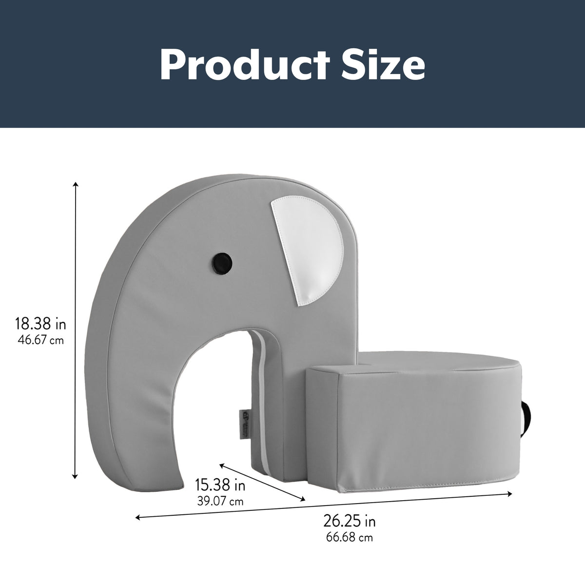 Elephant Foam Toddler Seat with Detachable Head, view 2