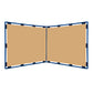 Large Right Angle Freestanding Classroom Divider Panel