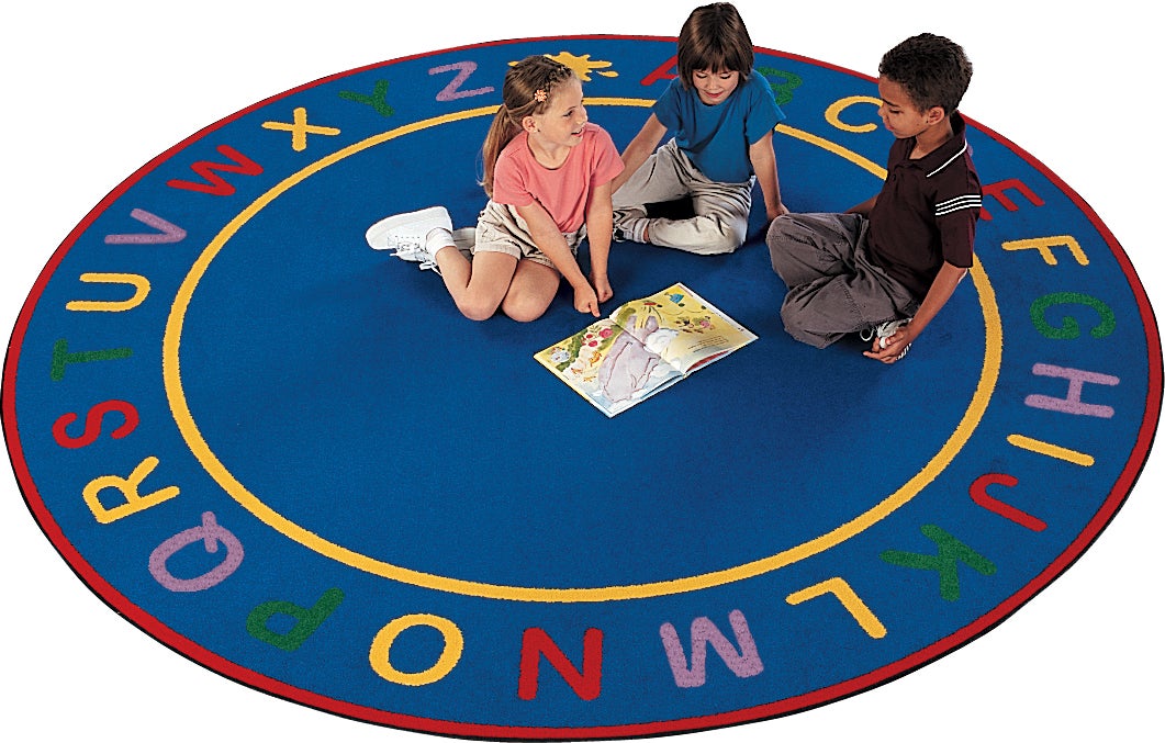 Alpha Alphabet Border Classroom Rug, view 2