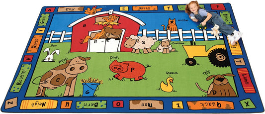 Alphabet Farm Classroom Rug