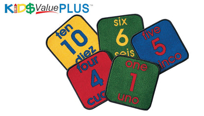 Bilingual Number Seating Squares