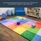 Rainbow Mosaic Classroom Rug, 6' x 9', view 4