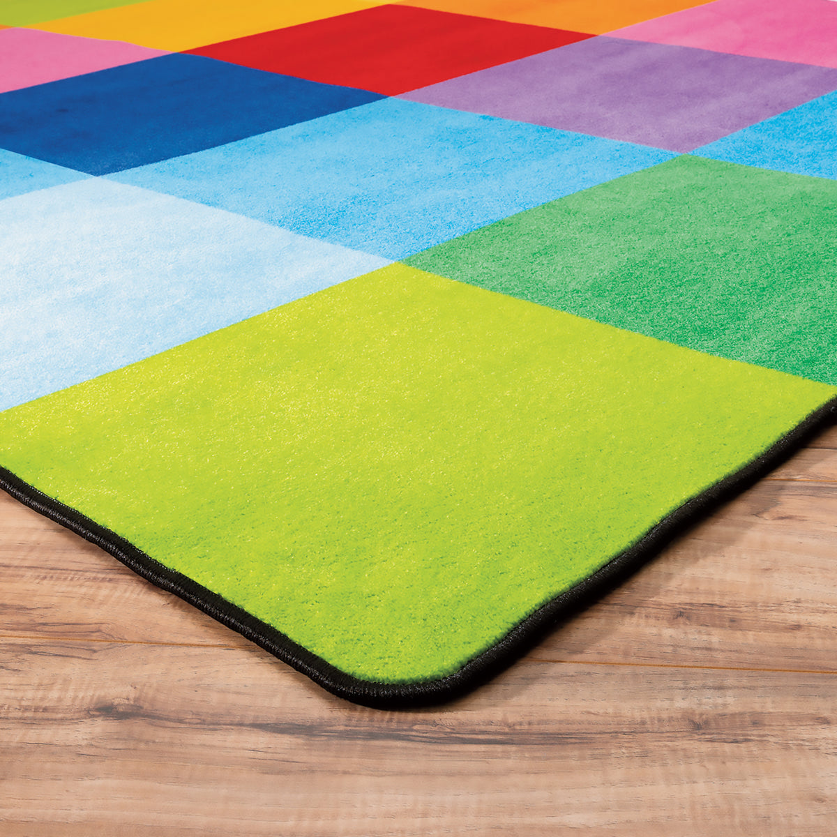 Rainbow Mosaic Classroom Rug, 6' x 9', view 3