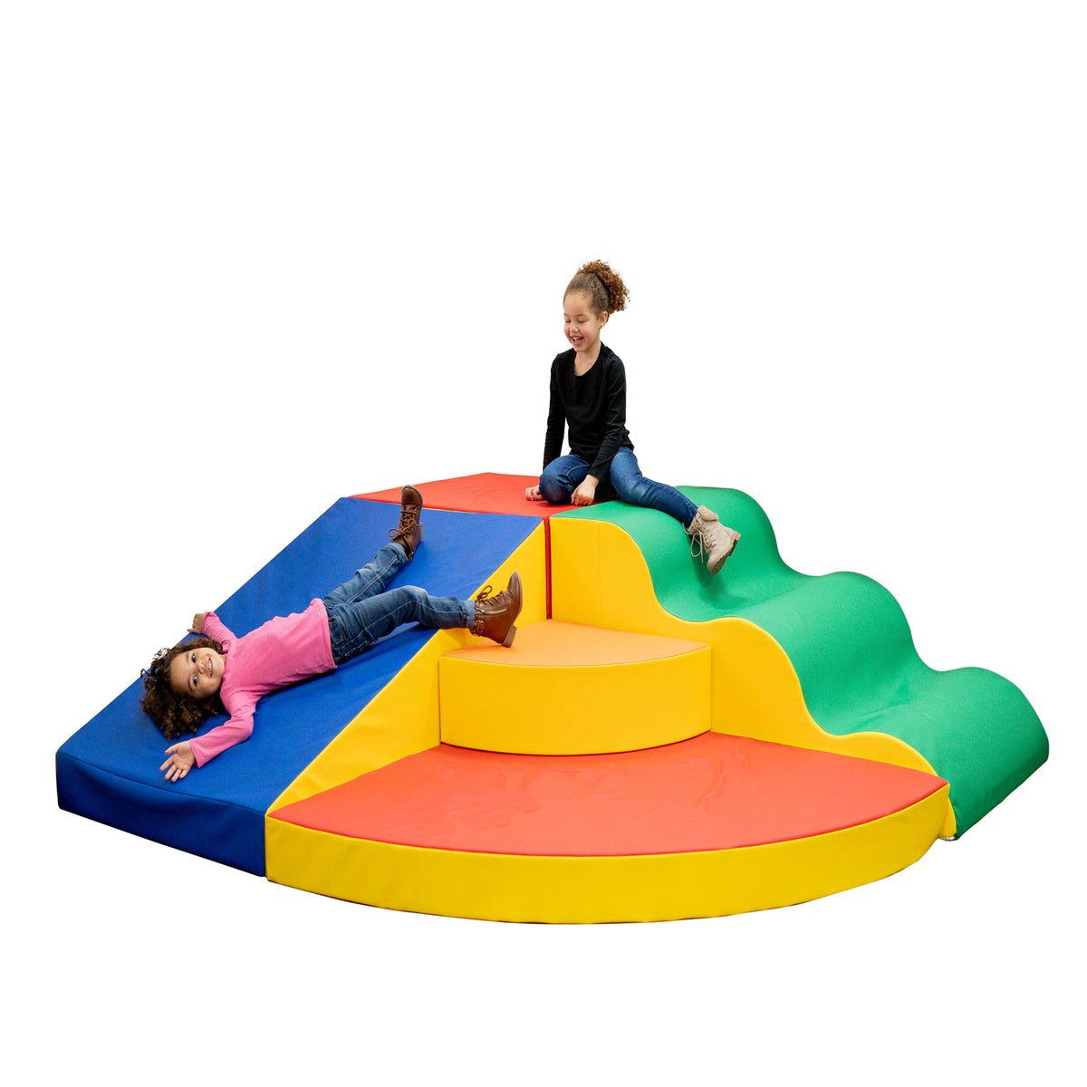 Large Corner Soft Play Climber with Slide