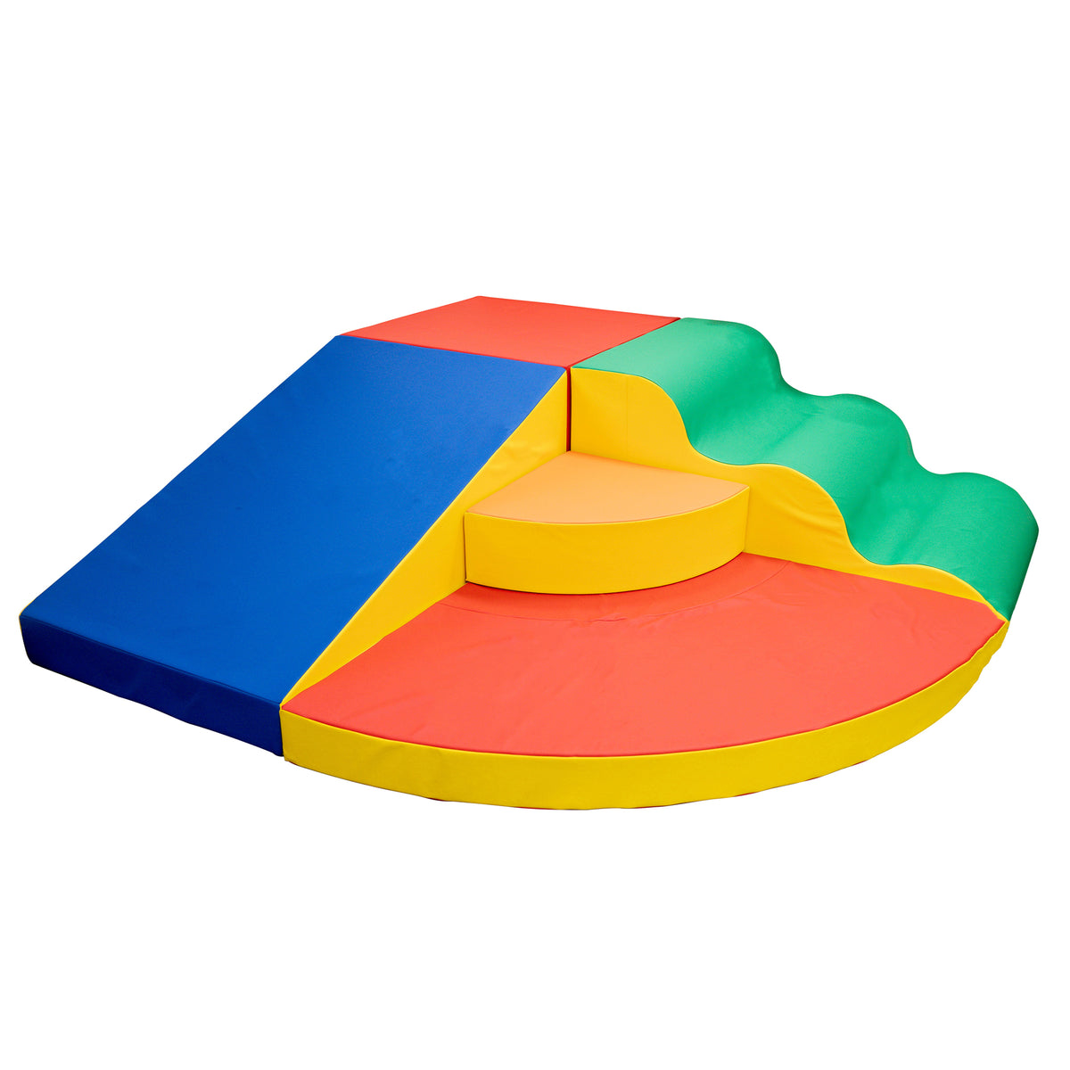 Large Corner Soft Play Climber with Slide, view 5