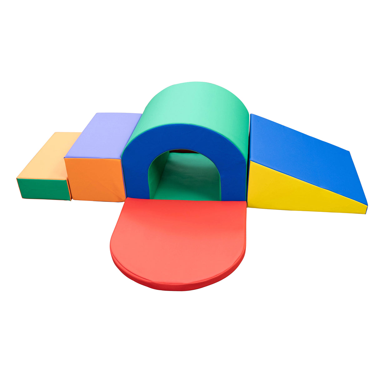 6-Piece Soft Play Tunnel Slide Climber, view 4