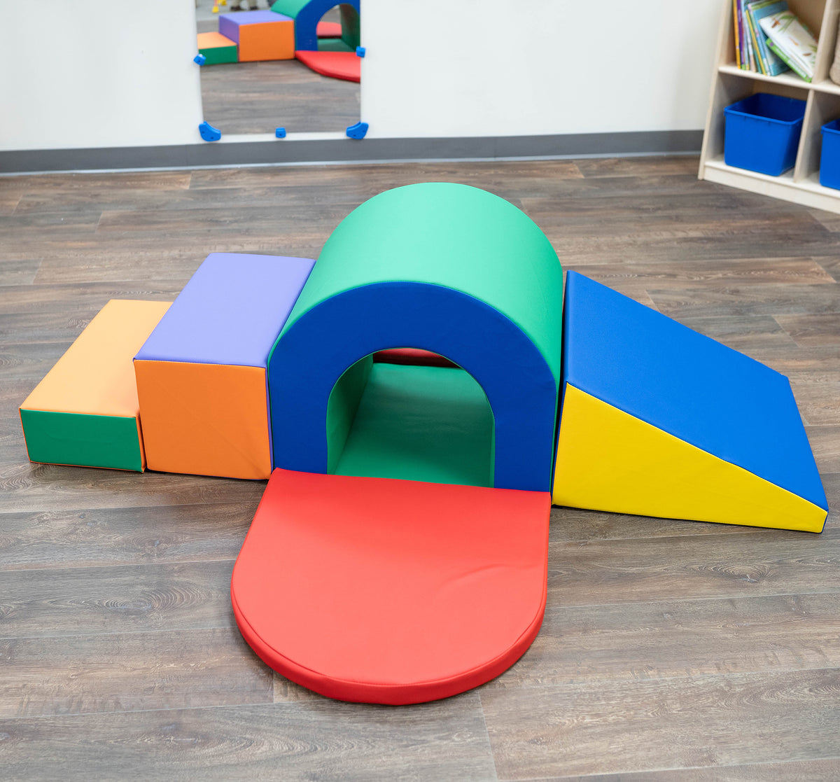 6-Piece Soft Play Tunnel Slide Climber, view 7