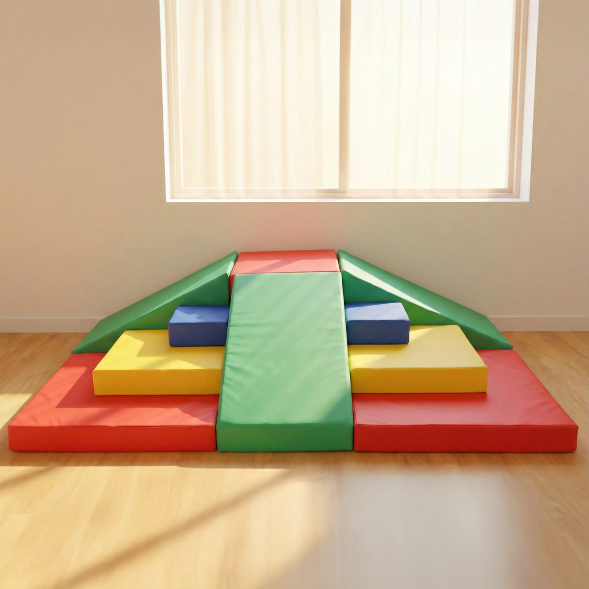 Highland Soft Play Climber, Primary Colors