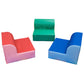 Two-Tone Foam Reading Loungers, Set of 3, Rainbow, view 5