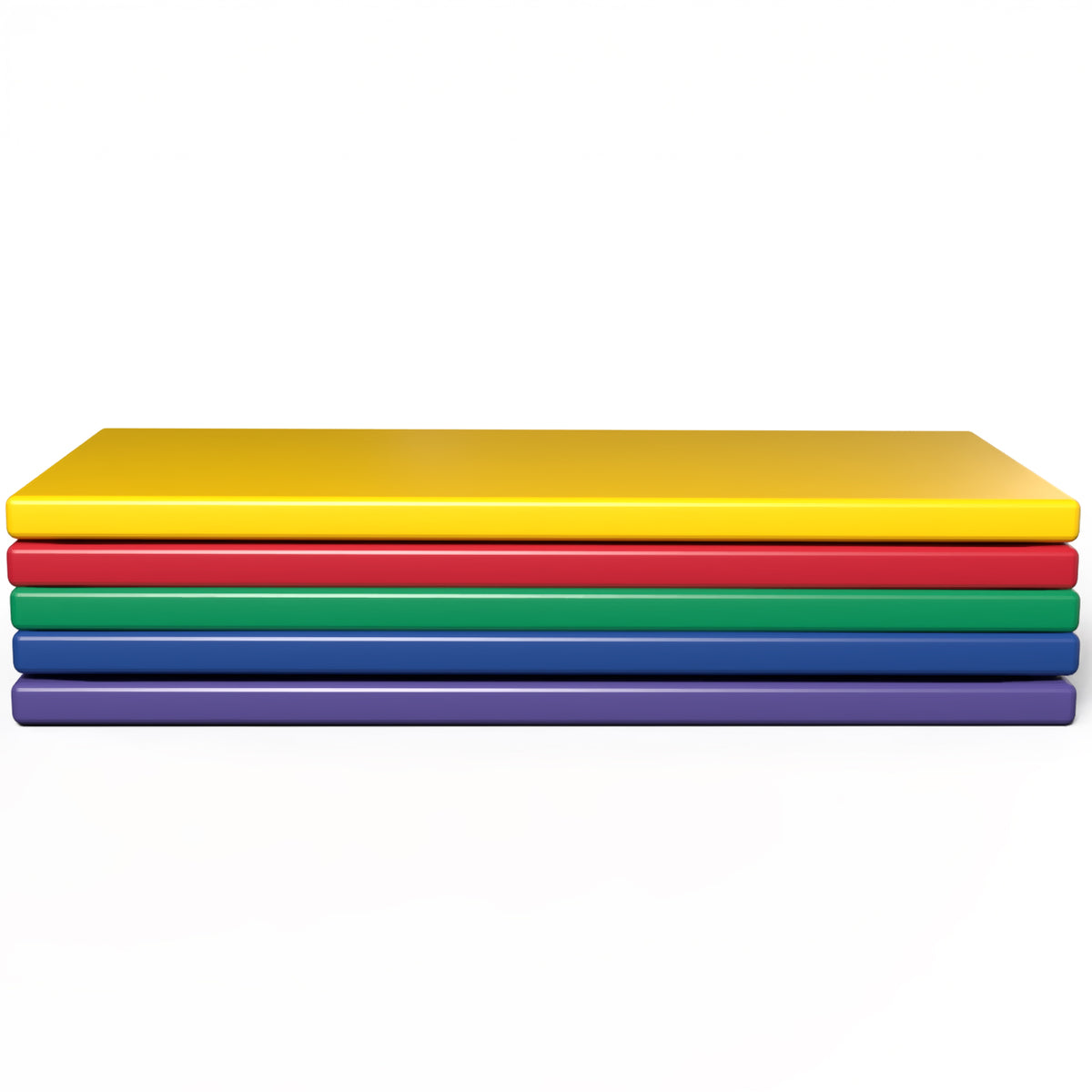 2" Nap Time Rest Mats with Name Tags, Set of 5 – Rainbow