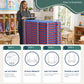 Folding Rest Mat Classroom Bundle with Cart – Red/Blue, view 3