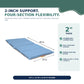 Folding Rest Mat Classroom Bundle with Cart – Fog Blue/Sand, view 9