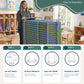 Folding Rest Mat Classroom Bundle with Cart – Sage/Deep Water, view 3