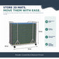 Folding Rest Mat Classroom Bundle with Cart – Sage/Deep Water, view 2