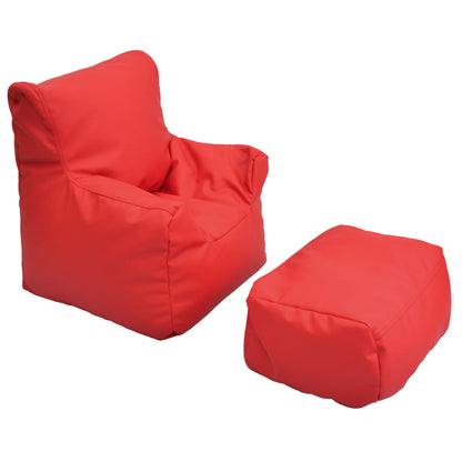 Kids Bean Bag Chair and Ottoman Set, view 11