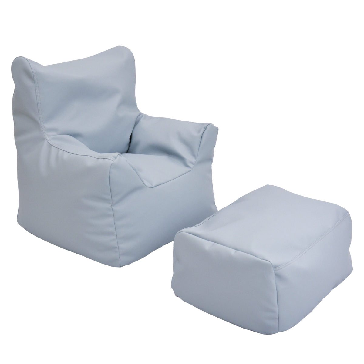 Kids Bean Bag Chair and Ottoman Set, view 13