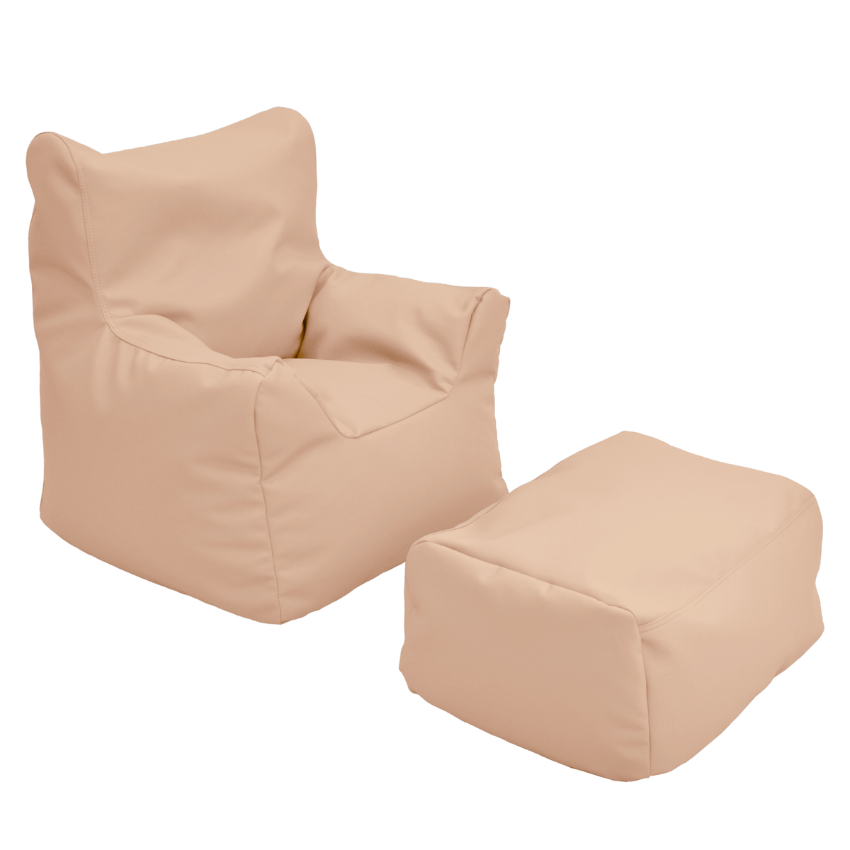 Kids Bean Bag Chair and Ottoman Set