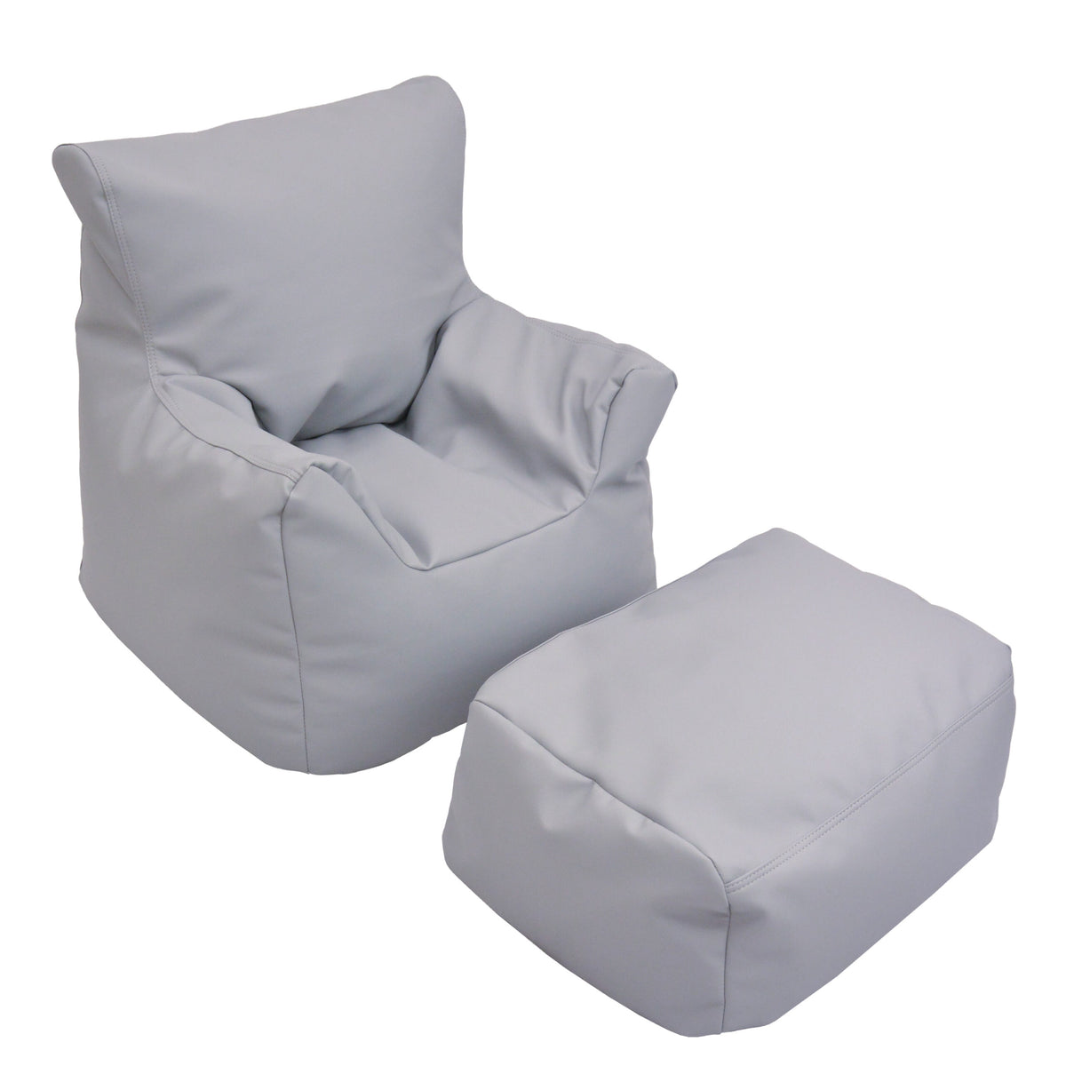Kids Bean Bag Chair and Ottoman Set, view 12