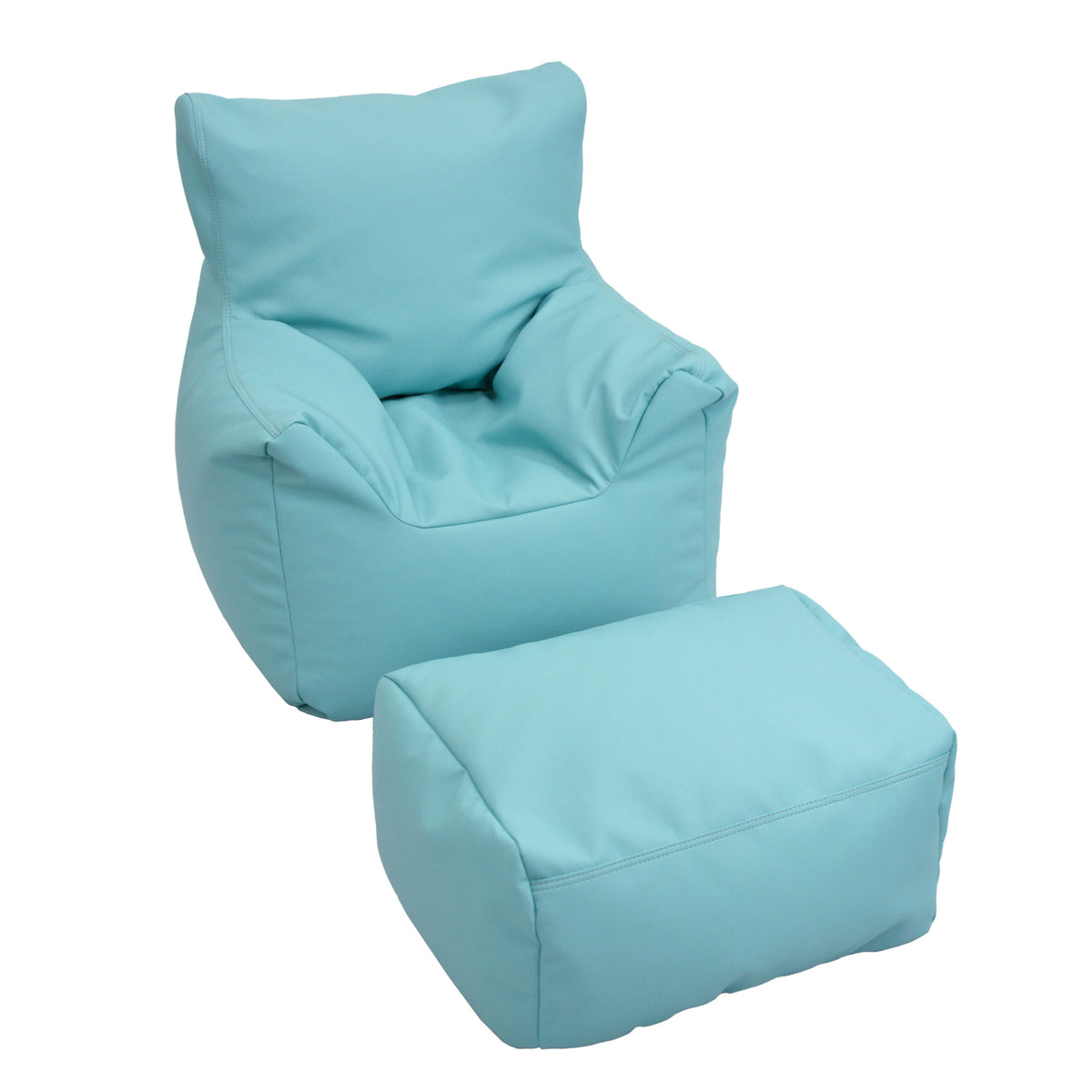 Kids Bean Bag Chair and Ottoman Set, view 17