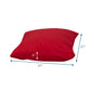 27" Extra-Large Floor Pillow – Red, view 2