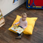 27" Extra-Large Floor Pillow – Yellow, view 5