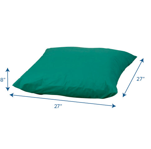 27" Extra-Large Floor Pillow – Green, view 4