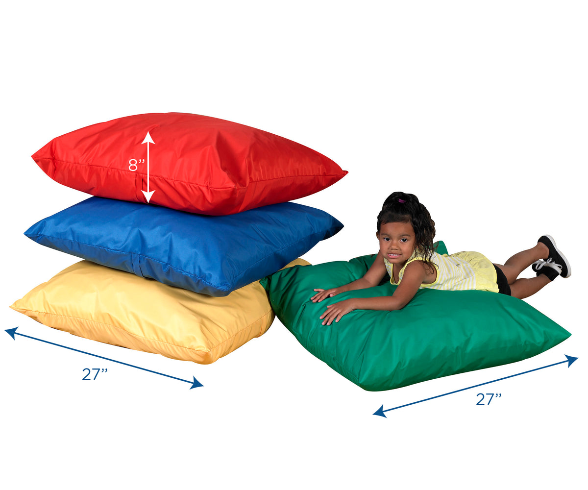 27" Extra-Large Floor Pillows – Set of 4, view 9