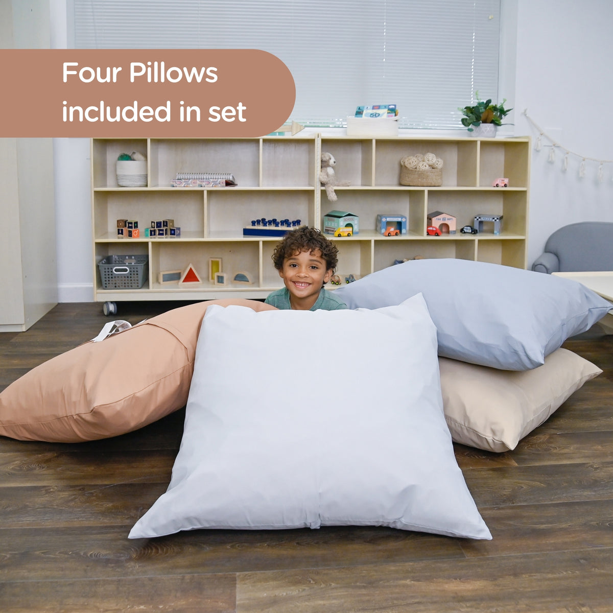 27" Extra-Large Floor Pillows – Set of 4, view 6