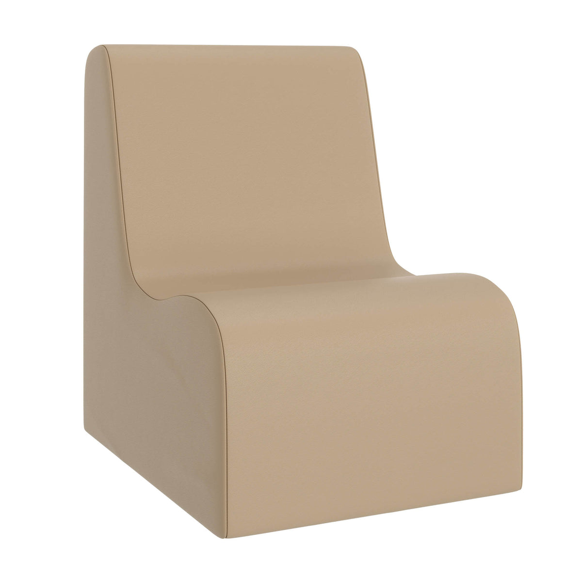 Happy Hangout Medium Contour Foam Kids Chair – Sand