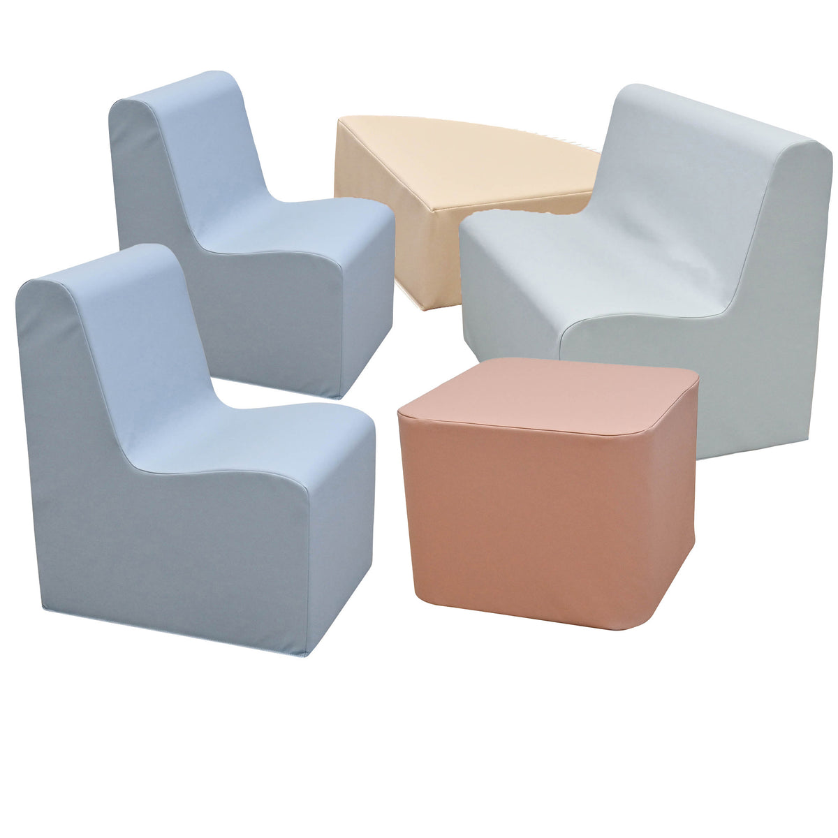 5-Piece Large Contour Foam Seating Set