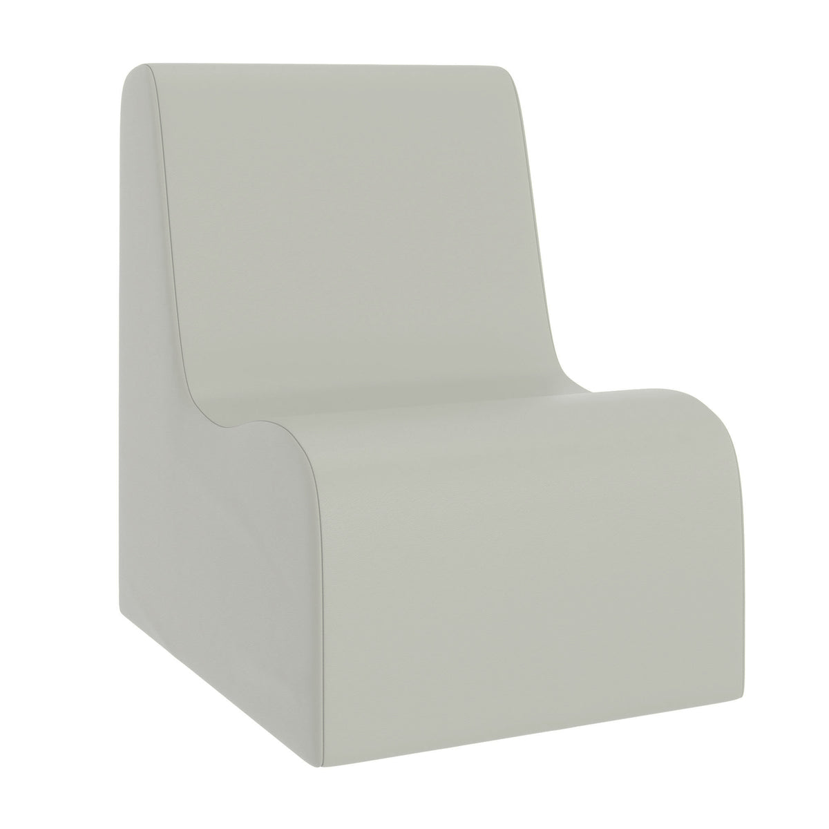 Happy Hangout Medium Contour Foam Kids Chair – Coastal Green